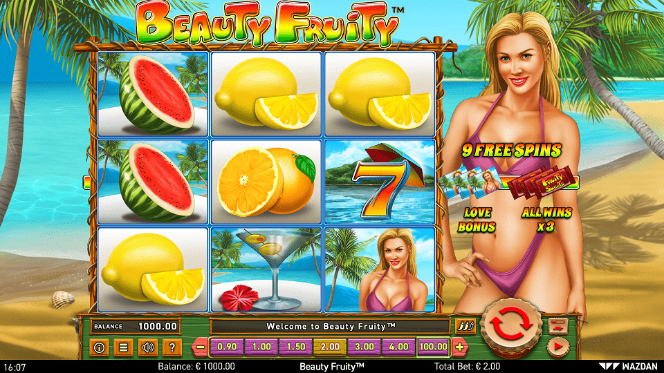 Beauty Fruity Slot Review: Bet and Features (Wazdan)